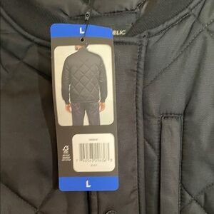 Banana Republic Men's diamond Quilted Puffer Jacket - Dark black